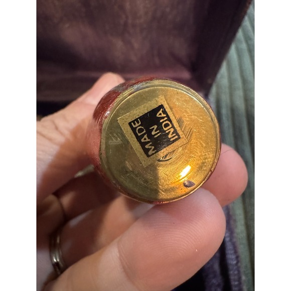 Set of 6 Vintage Miniature Cloisonne Vases Floral Design Brass Made in India - Picture 9 of 11